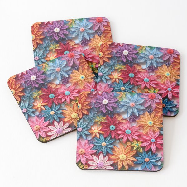 Item preview, Retro design that is reminiscent of floral pop art motifs made of fabric, wool and felt designed and sold by Pflugart.
