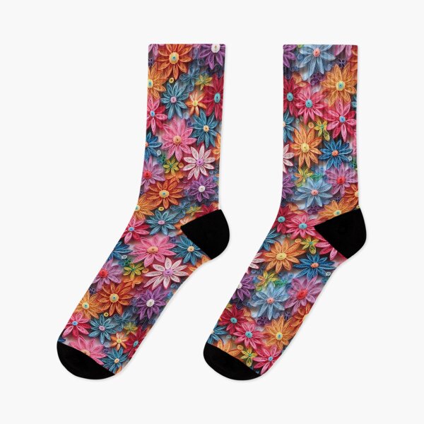 Item preview, Retro design that is reminiscent of floral pop art motifs made of fabric, wool and felt designed and sold by Pflugart.
