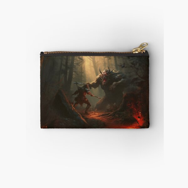 Aperçu de l'œuvre Le guerrier de Dark Fantasy combat le monstre créée et vendue par ArbnorDesign.