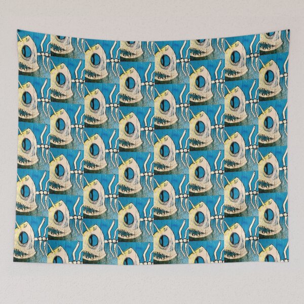 Item preview, Graffiti Spain electric fish abstract  designed and sold by Tropical Blood.