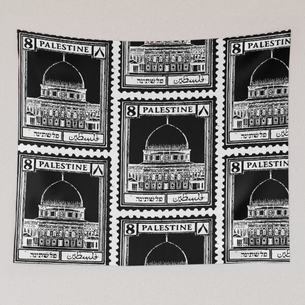 Item preview, Palestine Vintage Postal Stamp Design designed and sold by SKAYAT.