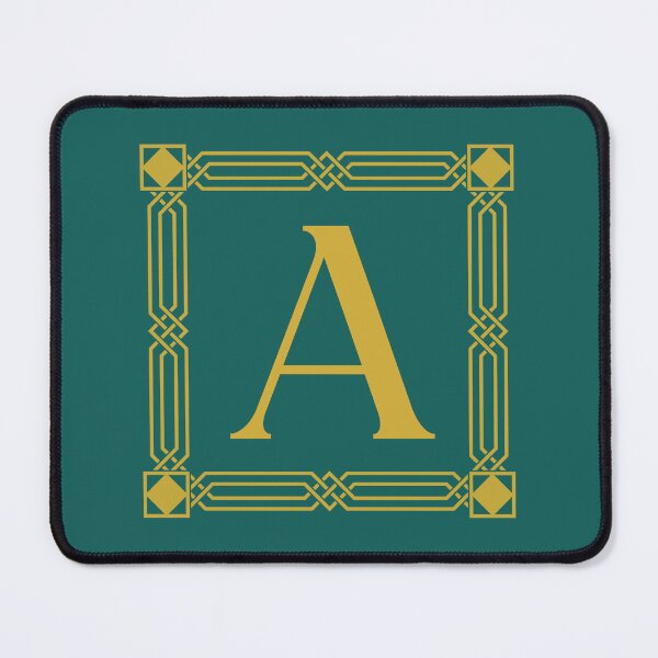 Item preview, Letter A Monogram Gold designed and sold by Jeallan Designs.