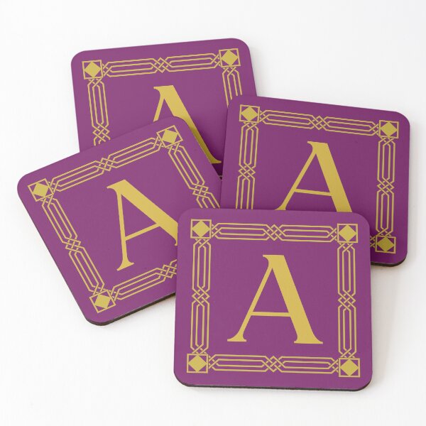 Item preview, Letter A Monogram Gold designed and sold by Jeallan Designs.
