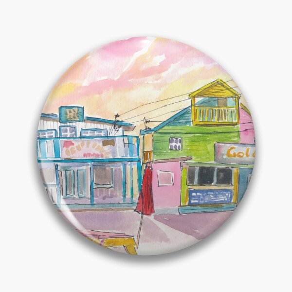 Item preview, Fish Fry Houses at Sunset on Arawak Cay Nassau Bahamas designed and sold by artshop77.