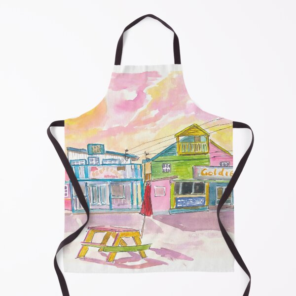 Item preview, Fish Fry Houses at Sunset on Arawak Cay Nassau Bahamas designed and sold by artshop77.