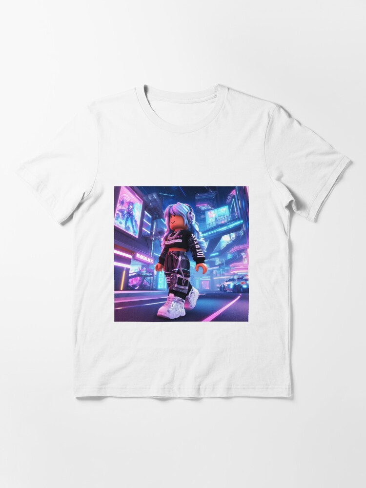 t-shirt roblox girl Essential T-Shirt by CuteDesignOnly