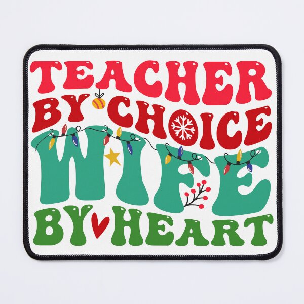 Item preview, Teacher Wife Christmas Xmas Art Science Teacher Groovy Teaching designed and sold by aymanehammi.
