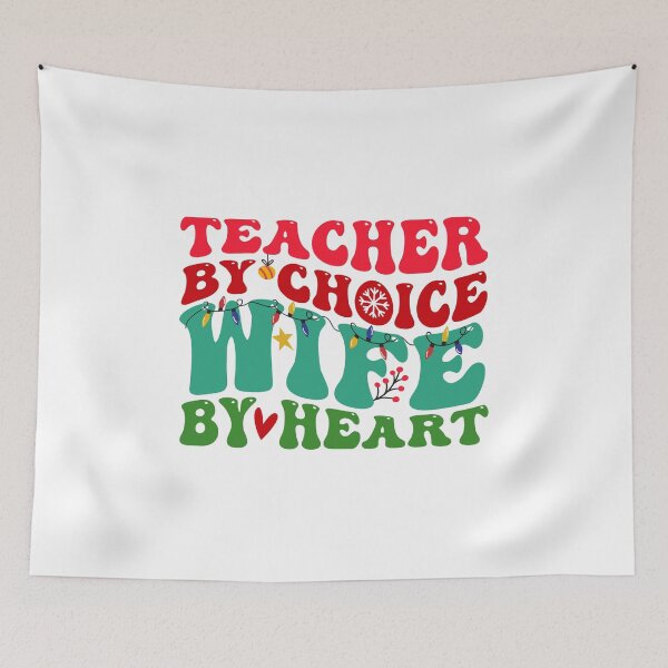 Item preview, Teacher Wife Christmas Xmas Art Science Teacher Groovy Teaching designed and sold by aymanehammi.