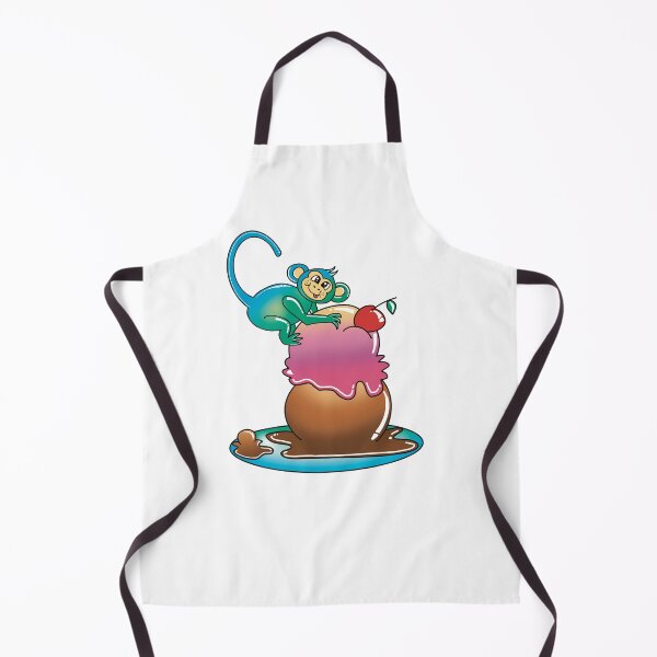 Item preview, Little Cheeky Monkey with icecream! designed and sold by Squiggly-Group.