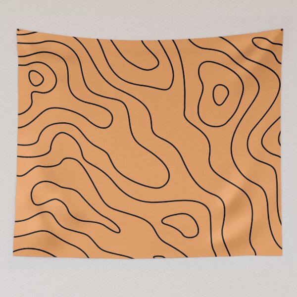 Item preview, Sandy Brown Topography Abstract Pattern. designed and sold by ARichArts.