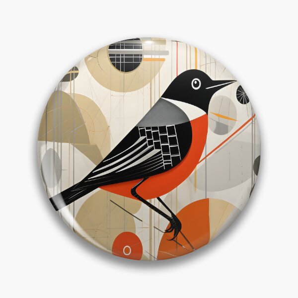 Item preview, Songbird Amidst Geometric Harmony designed and sold by DigitalDoodleDK.