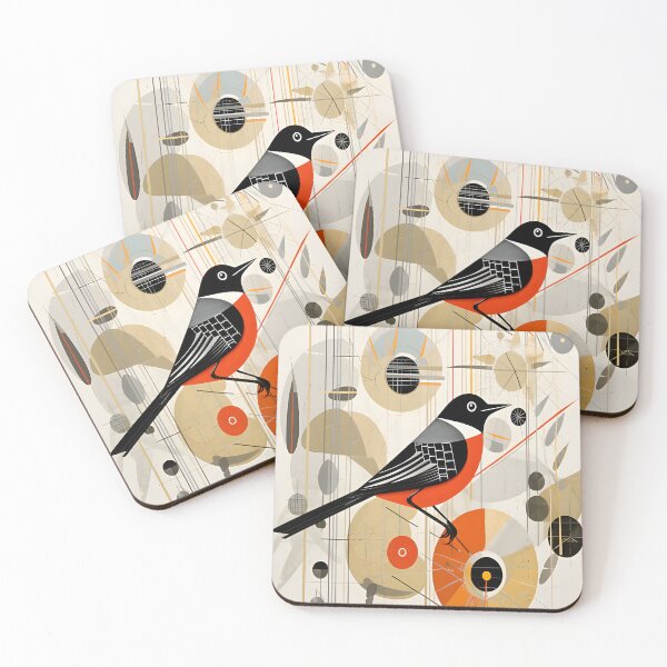 Item preview, Songbird Amidst Geometric Harmony designed and sold by DigitalDoodleDK.