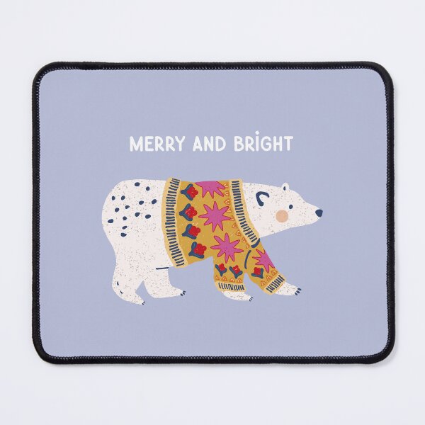 Item preview, Merry Polar Bear in a Bright Sweater designed and sold by Huge Potato.