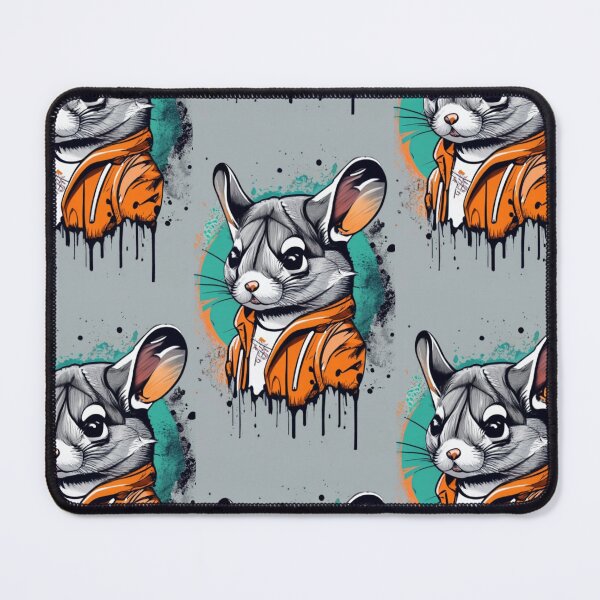 Item preview, Mouse Orange And Green Watercolor designed and sold by FenwickDesign99.