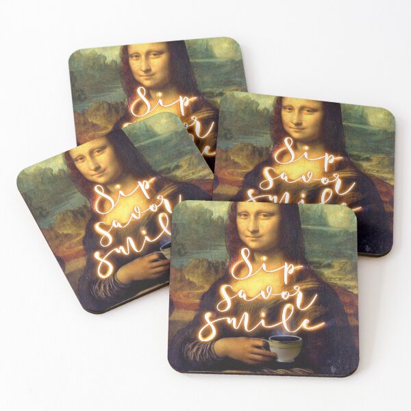 Item preview, Coffee with Mona, Sip, Savor, Smile designed and sold by Art & Coffee.