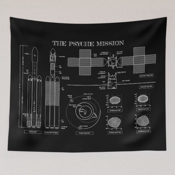 Item preview, Psyche Mission: A Mission to a Metal World (Horizontal - No Background) designed and sold by BGALAXY.