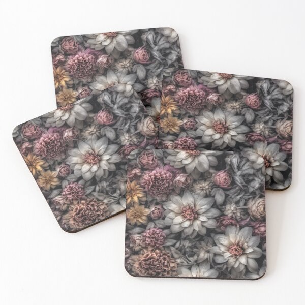 Item preview, Gray flowers designed and sold by K0822.