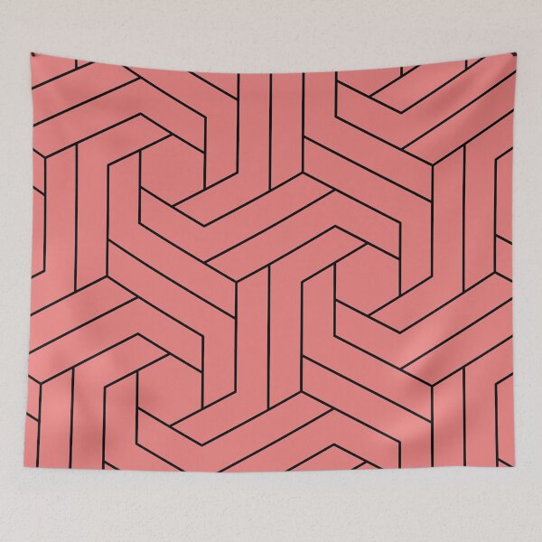 Item preview, Light Coral Geometric Abstract Pattern. designed and sold by ARichArts.