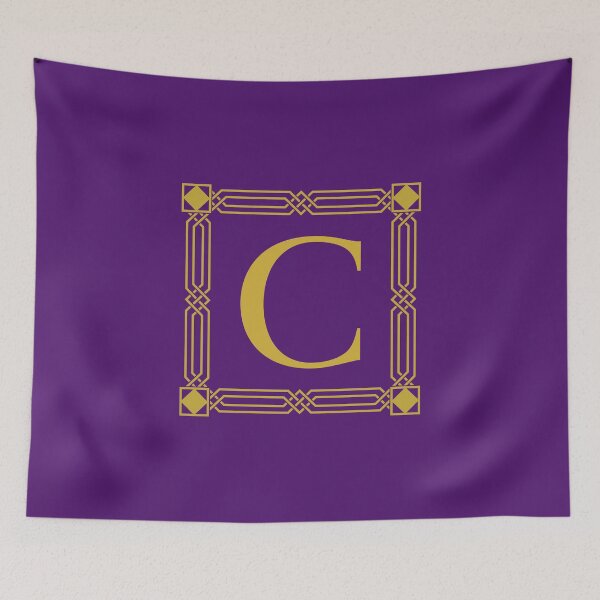 Item preview, Letter C Monogram Gold designed and sold by Jeallan Designs.