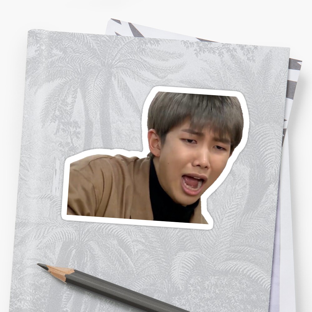  BTS  RM NAMJOON MEME  Sticker  by lyshoseok Redbubble