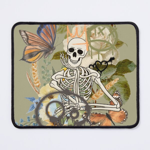 Item preview, Skeleton with white rose and graffiti  designed and sold by VieBelieve.