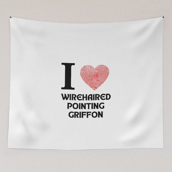 Item preview, i love wirehaired pointing griffon designed and sold by creativerooney.