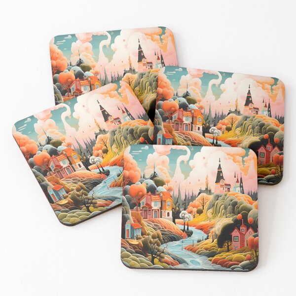 Item preview, Village of Wonder designed and sold by DigitalDoodleDK.