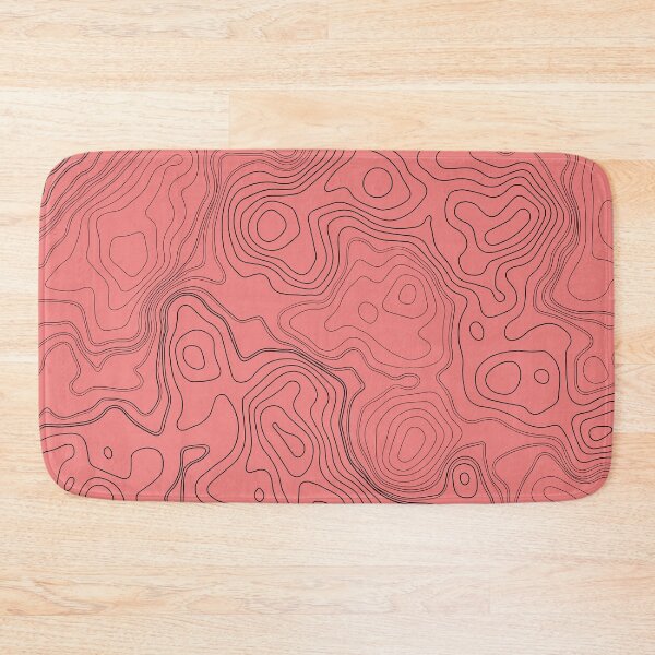 Item preview, Light Coral Topography Abstract Pattern. designed and sold by ARichArts.