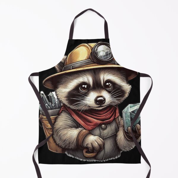 Item preview, A raccoon looks for minerals designed and sold by illustratorg.