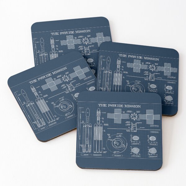 Item preview, Psyche Mission: A Mission to a Metal World (Horizontal Navy) designed and sold by BGALAXY.