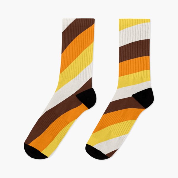 Item preview, Orange Brown Curve Stripes Pattern designed and sold by TheArtism.