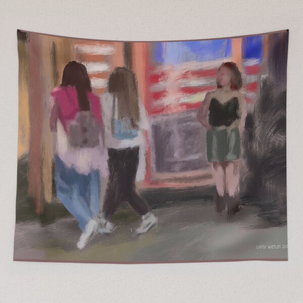 Item preview, People Watching designed and sold by TheArtCave.