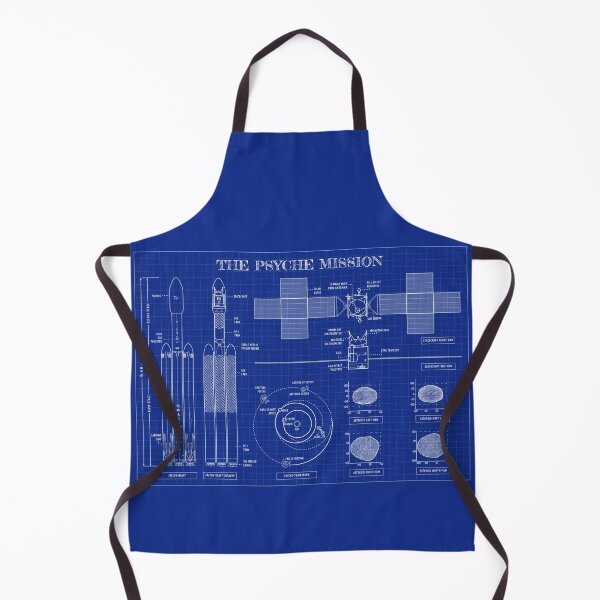 Item preview, Psyche Mission: A Mission to a Metal World (Horizontal Blueprint) designed and sold by BGALAXY.