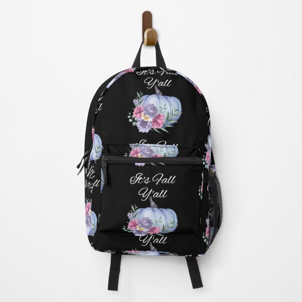 Item preview, It's Fall Y'all Blue Floral Pumpkin  designed and sold by GraphicsClub.