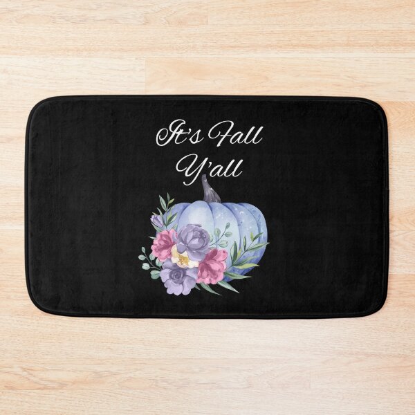 Item preview, It's Fall Y'all Blue Floral Pumpkin  designed and sold by GraphicsClub.