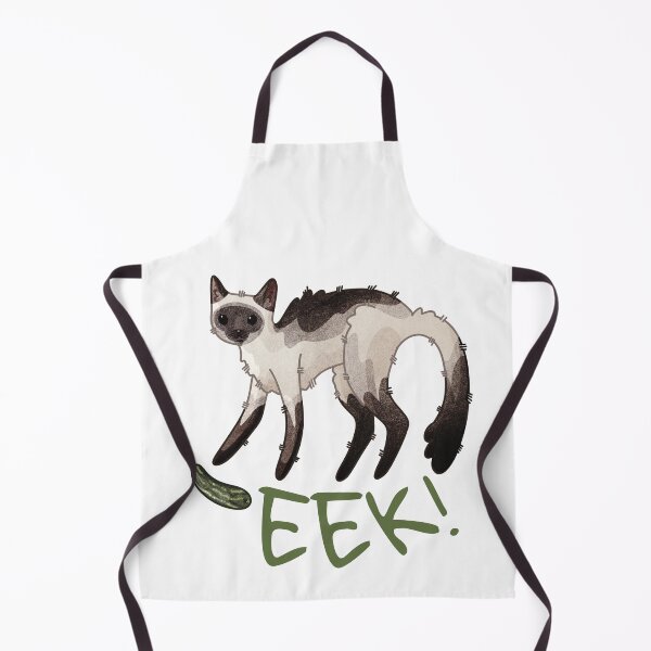 Item preview, Eek! - Funny cat and cucumber designed and sold by FelineEmporium.