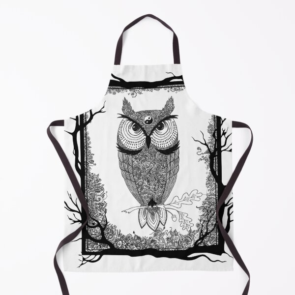 Item preview, dark owl on a branch designed and sold by SowaMagicArt.