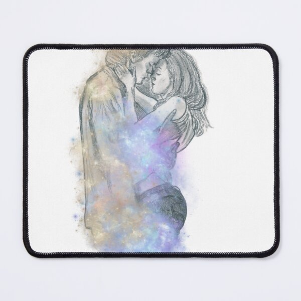 Item preview, "Galactic Prelude", heartfelt cosmic Pencil Sketch and Graphic Design designed and sold by Lunardreams54.