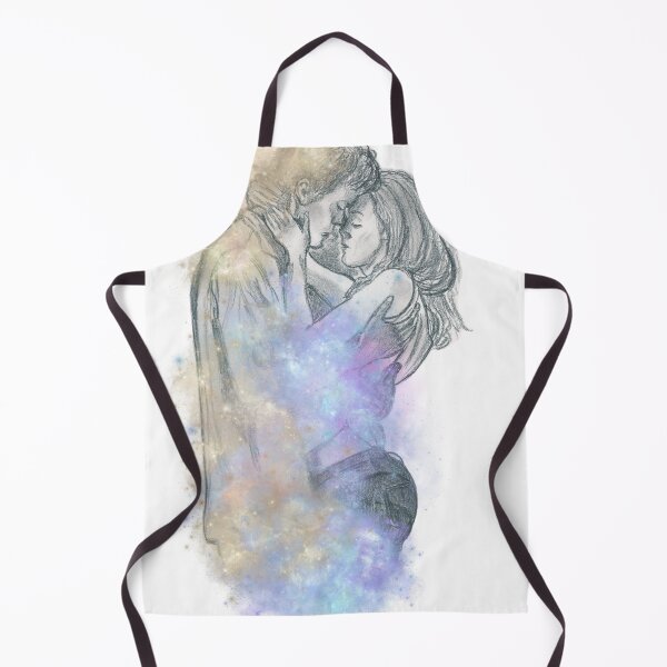 Item preview, "Galactic Prelude", heartfelt cosmic Pencil Sketch and Graphic Design  designed and sold by Lunardreams54.