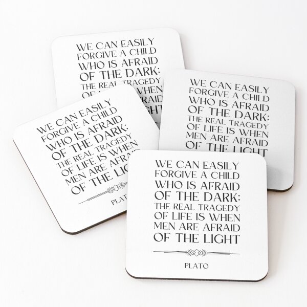 Item preview, Light and Darkness Quote by Plato designed and sold by ObsidianDaz.