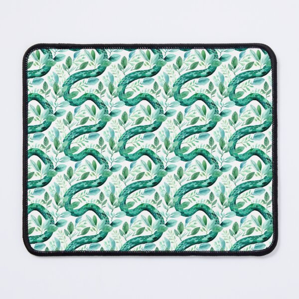 Item preview, Captivating Curls: A Cute Emerald Tree Boa Portrait designed and sold by qoodesignstudio.
