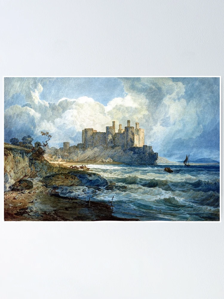 Joseph Mallord William Turner,Conway Castle, North Wales, 1798,large wall art,framed wall art,canvas wall online art,large canvas,M4472