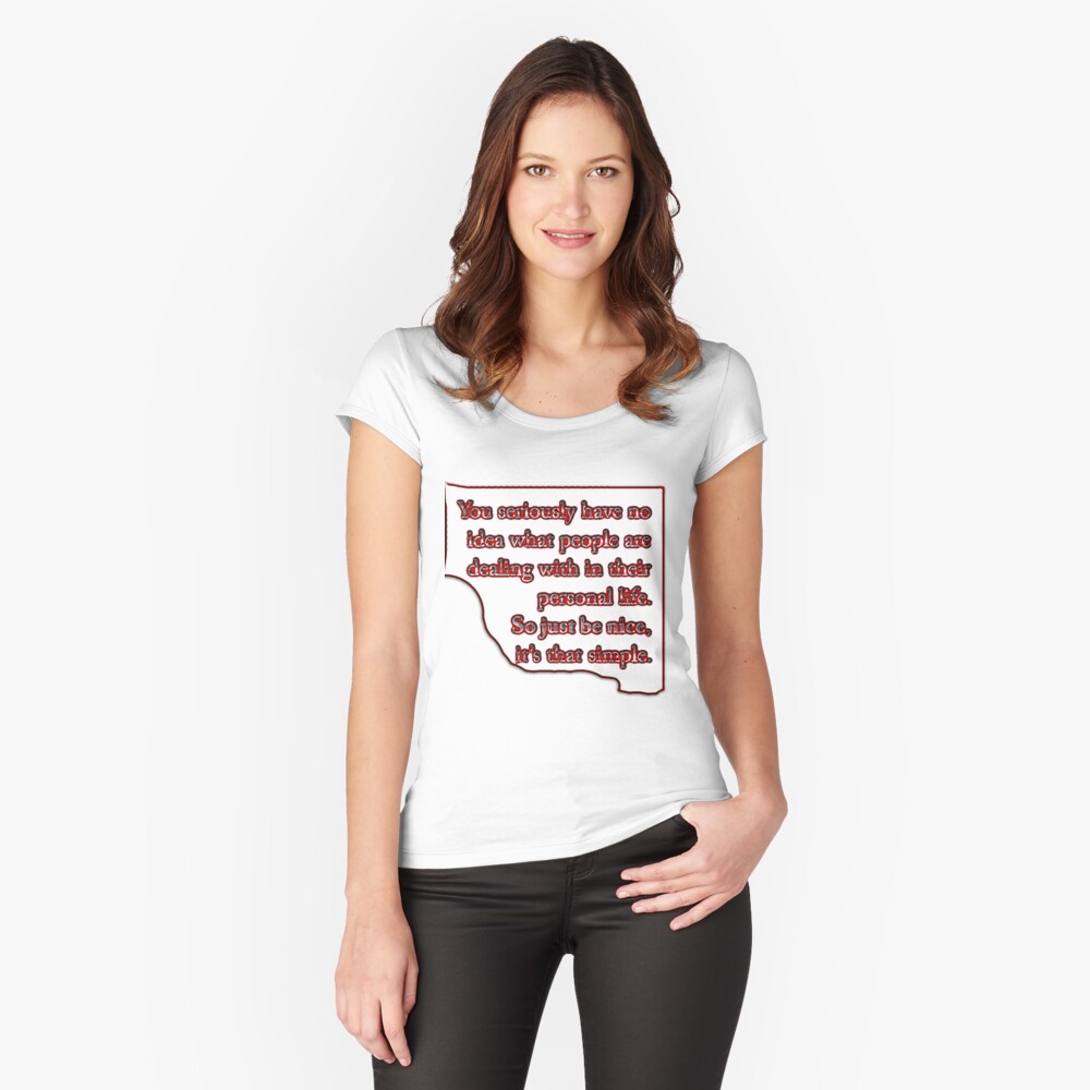 Item preview, Fitted Scoop T-Shirt designed and sold by bywhacky.