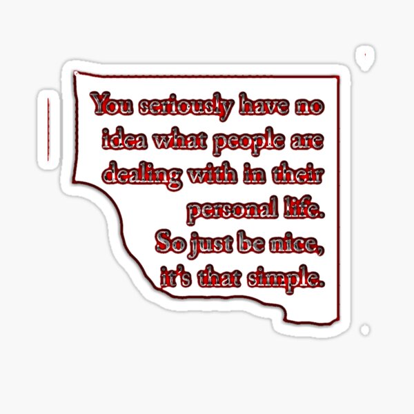 Item preview, Be Nice  designed and sold by designbywhacky.