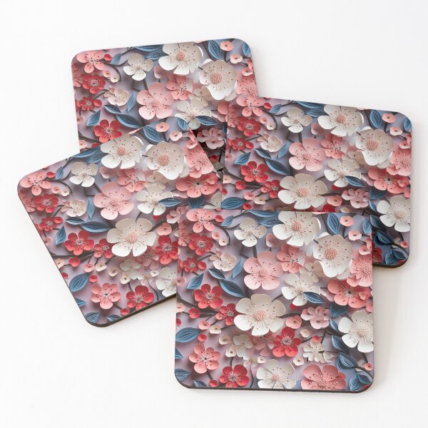 Item preview, Cherry Blossoms Paper Cutting Art Pattern designed and sold by venomNL.