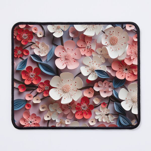 Item preview, Cherry Blossoms Paper Cutting Art Pattern designed and sold by venomNL.