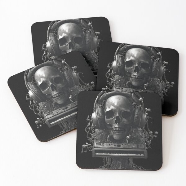 Item preview, Rocker skull designed and sold by SmokeyTripShop.