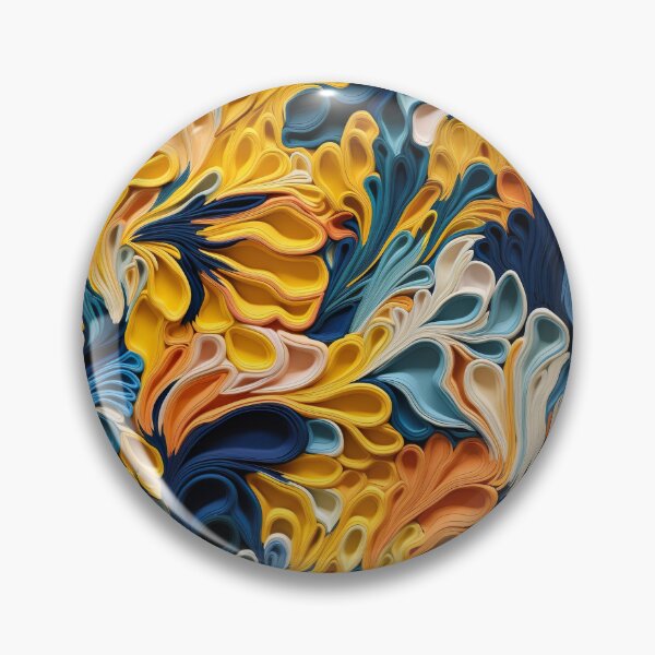 Item preview, Retro design that is reminiscent of floral pop art motifs made of fabric, wool and felt designed and sold by Pflugart.