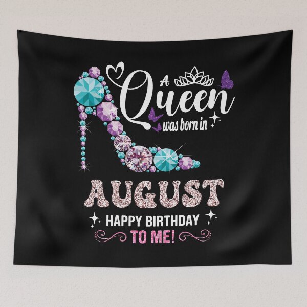 Item preview, A Queen Was Born In August Happy Birthday To Me Cute Women designed and sold by ZANNIX.