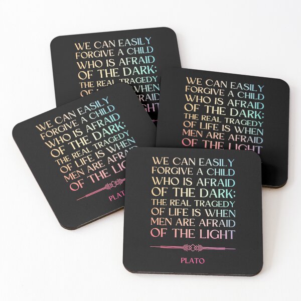 Item preview, Light and Darkness Quote by Plato designed and sold by ObsidianDaz.